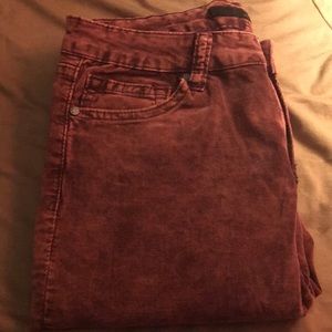 Burgundy Joe jeans